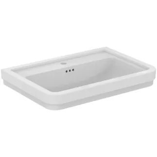 IDEAL STANDARD CALLA - Waschtisch 715x500x175 mm in weiß glänzend, 1 Hahnloch, mit Überlauf #E221901 - Weiß (Alpin)