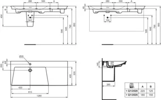IDEAL STANDARD LDV - Möbelwaschtisch 1260x535x145 mm in weiß, 1 Hahnloch, mit Überlauf - IdealPlus #E2632MA - Weiß (Alpin) mit Ideal Plus, Bild 5