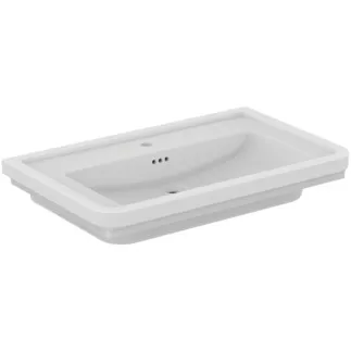IDEAL STANDARD CALLA - Möbelwaschtisch 865x540x155 mm in weiß glänzend, 1 Hahnloch, mit Überlauf #E368701 - Weiß (Alpin)