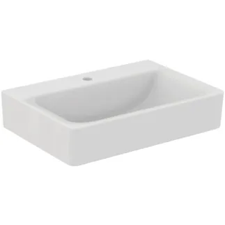 IDEAL STANDARD CONNECT - Waschtisch 650x460x175 mm in weiß glänzend, 1 Hahnloch, ohne Überlauf #E810601 - Weiß (Alpin)