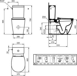 IDEAL STANDARD CONNECT - WC-Spülkasten 320x175x380 mm, mechanisch in weiß glänzend - NF-zertifiziert #E797101 - Weiß (Alpin), Bild 8