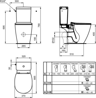 IDEAL STANDARD CONNECT - WC-Spülkasten 320x175x380 mm, mechanisch in weiß glänzend - NF-zertifiziert #E797101 - Weiß (Alpin), Bild 7