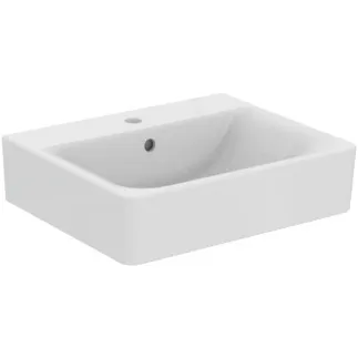 IDEAL STANDARD CONNECT - Waschtisch 550x460x175 mm in weiß glänzend, 1 Hahnloch, mit Überlauf #E713901 - Weiß (Alpin)