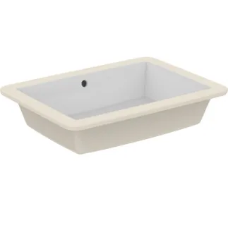 IDEAL STANDARD STRADA - Unterbauwaschtisch 595x440x180 mm in weiß glänzend, ohne Hahnloch, mit Überlauf #K077901 - Weiß (Alpin)