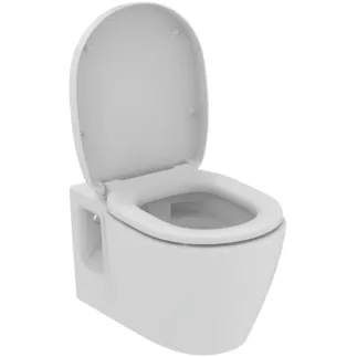IDEAL STANDARD CONNECT - Wand-WC Paket 365x550x385 mm in weiß glänzend, CL1 Vollspülung 4.5 - 6 l/min, horizontaler Ablauf - CL1, CL2, Randlos, SoftClosing WC #K296001 - Weiß (Alpin)