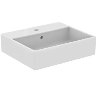 IDEAL STANDARD STRADA - Waschtisch 500x420x145 mm in weiß glänzend, 1 Hahnloch, mit Überlauf #K077701 - Weiß (Alpin)