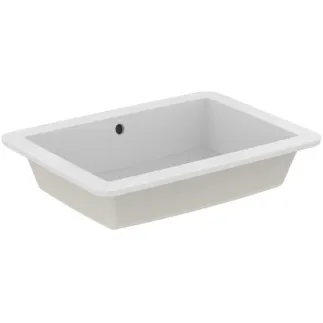 IDEAL STANDARD STRADA - Einbauwaschtisch 595x435x170 mm in weiß glänzend, ohne Hahnloch, mit Überlauf #K078001 - Weiß (Alpin)