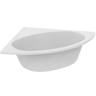 IDEAL STANDARD HOTLINE - Eck-Badewanne 2115x1530x465 mm in weiß glänzend, ohne Hahnloch, mit Überlauf, ohne Ablaufgarnitur - Eckmodell, Reinigungsmittelbeständig, Lichtbeständig #K275201 - Weiß (Alpin)
