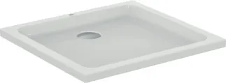 IDEAL STANDARD HOTLINE - Rechteck-Brausewanne 1000x800x80 mm in weiß glänzend, ohne Ablaufgarnitur - Reinigungsmittelbeständig, Lichtbeständig #K277401 - Weiß (Alpin)