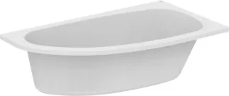IDEAL STANDARD HOTLINE - Raumspar-Badewanne 1600x900x465 mm in weiß glänzend, ohne Hahnloch, mit Überlauf, ohne Ablaufgarnitur - Reinigungsmittelbeständig, Lichtbeständig #K275701 - Weiß (Alpin)