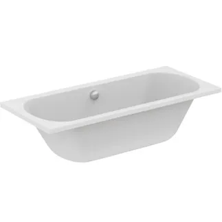 IDEAL STANDARD HOTLINE - Körperform-Badewanne 1800x800x465 mm in weiß glänzend, ohne Hahnloch, mit Überlauf, ohne Ablaufgarnitur - Reinigungsmittelbeständig, Lichtbeständig #K275001 - Weiß (Alpin)