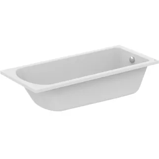 IDEAL STANDARD HOTLINE - Körperform-Badewanne 1800x800x465 mm in weiß glänzend, ohne Hahnloch, mit Überlauf, ohne Ablaufgarnitur - Reinigungsmittelbeständig, Lichtbeständig #K274801 - Weiß (Alpin)
