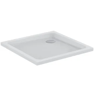IDEAL STANDARD HOTLINE - Quadratische Brausewanne 900x900x80 mm in weiß glänzend, ohne Ablaufgarnitur - Reinigungsmittelbeständig, Lichtbeständig #K276701 - Weiß (Alpin)