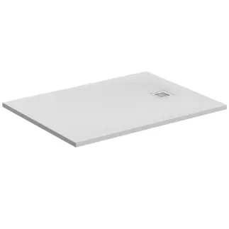 IDEAL STANDARD ULTRA FLAT S - Rechteck-Brausewanne 1000x900x30 mm in carraraweiß, ohne Ablaufgarnitur - Antibakteriel, Rutschhemmende Oberfläche, Barrierefrei, gemäß DIN 18040, Zuschneidbar, Reparierbar, 30 mm Höhe #K8220FR - Carraraweiß