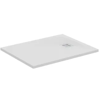 IDEAL STANDARD ULTRA FLAT S - Rechteck-Brausewanne 900x700x30 mm in carraraweiß, ohne Ablaufgarnitur - Antibakteriel, Rutschhemmende Oberfläche, Barrierefrei, gemäß DIN 18040, Zuschneidbar, Reparierbar, 30 mm Höhe #K8190FR - Carraraweiß
