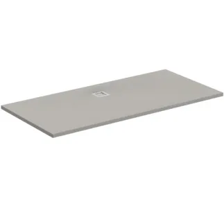 IDEAL STANDARD ULTRA FLAT S - Rechteck-Brausewanne 1700x900x30 mm in quarzgrau, ohne Ablaufgarnitur - Antibakteriel, Rutschhemmende Oberfläche, Barrierefrei, gemäß DIN 18040, Zuschneidbar, Reparierbar, 30 mm Höhe #K8285FS - Quarzgrau