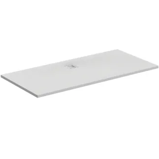 IDEAL STANDARD ULTRA FLAT S - Rechteck-Brausewanne 1700x900x30 mm in carraraweiß, ohne Ablaufgarnitur - Antibakteriel, Rutschhemmende Oberfläche, Barrierefrei, gemäß DIN 18040, Zuschneidbar, Reparierbar, 30 mm Höhe #K8285FR - Carraraweiß