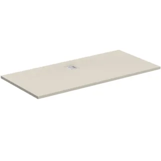 IDEAL STANDARD ULTRA FLAT S - Rechteck-Brausewanne 1700x900x30 mm in sandstein, ohne Ablaufgarnitur - Antibakteriel, Rutschhemmende Oberfläche, Barrierefrei, gemäß DIN 18040, Zuschneidbar, Reparierbar, 30 mm Höhe #K8285FT - Sandstein