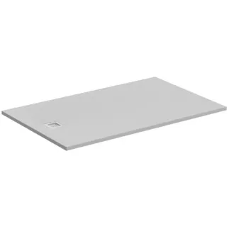 IDEAL STANDARD ULTRA FLAT S - Rechteck-Brausewanne 1600x1000x30 mm in carraraweiß, ohne Ablaufgarnitur - Antibakteriel, Rutschhemmende Oberfläche, Barrierefrei, gemäß DIN 18040, Zuschneidbar, Reparierbar, 30 mm Höhe #K8319FR - Carraraweiß