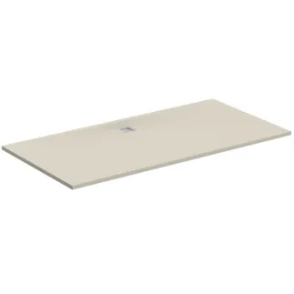 IDEAL STANDARD ULTRA FLAT S - Rechteck-Brausewanne 2000x1000x30 mm in sandstein, ohne Ablaufgarnitur - Antibakteriel, Rutschhemmende Oberfläche, Barrierefrei, gemäß DIN 18040, Zuschneidbar, Reparierbar, 30 mm Höhe #K8327FT - Sandstein