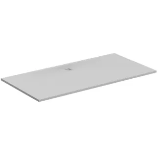 IDEAL STANDARD ULTRA FLAT S - Rechteck-Brausewanne 2000x1000x30 mm in carraraweiß, ohne Ablaufgarnitur - Antibakteriel, Rutschhemmende Oberfläche, Barrierefrei, gemäß DIN 18040, Zuschneidbar, Reparierbar, 30 mm Höhe #K8327FR - Carraraweiß