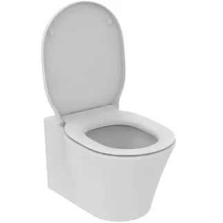 IDEAL STANDARD CONNECT AIR - Wand-WC Paket 365x545x390 mm in weiß glänzend, CL1 Vollspülung 4.5 - 6 l/min, horizontaler Ablauf - CL1, CL2, Spültechnologie AquaBlade, SoftClosing WC #K876801 - Weiß (Alpin)