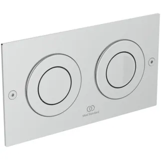 IDEAL STANDARD SEPTA PRO - Pneumatische Betätigungsplatte 155x2x85 mm, pneumatisch in edelstahl #R0134MY - Stahl gebürstet