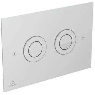 IDEAL STANDARD SEPTA PRO - Pneumatische Betätigungsplatte 215x52x145 mm, pneumatisch in edelstahl #R0188MY - Stahl gebürstet