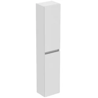 IDEAL STANDARD EUROVIT+ - Schrank 300x236x1500 mm in weiß, 2 Türen - Grifflos, SoftClosing, Vormontiert, Nachhaltig gewonnenes Holz #R0268WG - Hochglanz weiß lackiert