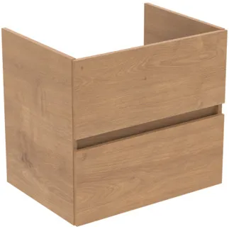 IDEAL STANDARD EUROVIT+ - Waschtisch-Unterschrank 600x440x550 mm in Hamilton eiche, 2 Schubladen - Grifflos, SoftClosing, Vormontiert #R0259Y8 - Hamilton eiche