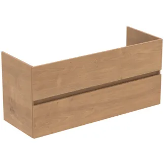 IDEAL STANDARD EUROVIT+ - Waschtisch-Unterschrank 1200x440x550 mm in Hamilton eiche, 2 Schubladen - Grifflos, SoftClosing, Vormontiert #R0266Y8 - Hamilton eiche