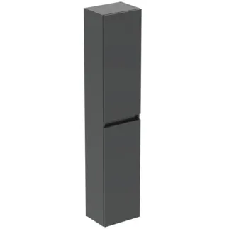 IDEAL STANDARD EUROVIT+ - Schrank 300x236x1500 mm in grau, 2 Türen - Grifflos, SoftClosing, Vormontiert, Nachhaltig gewonnenes Holz #R0268TI