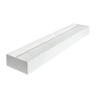IDEAL STANDARD SILHOUETTE - Reihenwaschtisch 2400x470x200 mm in weiß glänzend, ohne Überlauf, mit Ablaufgarnitur - Antibakteriel #S062701 - Weiß (Alpin)