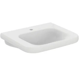 IDEAL STANDARD CONTOUR 21 - Waschtisch 650x555x175 mm in weiß glänzend, 1 Hahnloch, ohne Überlauf #S253301 - Weiß (Alpin)