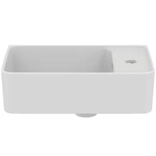 IDEAL STANDARD STRADA II - Handwaschbecken 450x270x170 mm in weiß glänzend, 1 Hahnloch, mit Überlauf - Platzsparender Waschtisch #T299401 - Weiß (Alpin), Bild 2