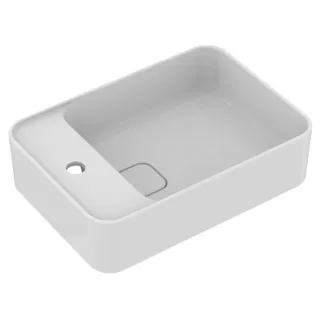 IDEAL STANDARD STRADA II - Schale 500x350x170 mm in weiß glänzend, 1 Hahnloch, mit Überlauf - Platzsparender Waschtisch #T296401 - Weiß (Alpin)
