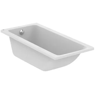 IDEAL STANDARD CONNECT AIR - Körperform-Badewanne 1500x700x465 mm in weiß glänzend, ohne Hahnloch, mit Überlauf, ohne Ablaufgarnitur - Reinigungsmittelbeständig, Lichtbeständig #T361301 - Weiß (Alpin)