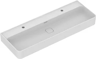 IDEAL STANDARD STRADA II - Waschtisch 1200x430x170 mm in weiß glänzend, 2 Hahnlöcher, mit Überlauf #T364801 - Weiß (Alpin)