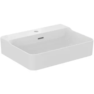 IDEAL STANDARD CONCA - Waschtisch 600x450x165 mm in weiß, 1 Hahnloch, mit Überlauf - IdealPlus #T3818MA - Weiß (Alpin) mit Ideal Plus