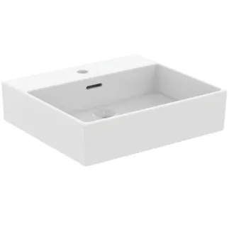 IDEAL STANDARD EXTRA - Waschtisch 500x450x150 mm in weiß seidenmatt, 1 Hahnloch, mit Überlauf #T3884V1 - Seidenweiß