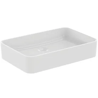 IDEAL STANDARD CONCA - Schale 600x400x110 mm in weiß seidenmatt, ohne Hahnloch, ohne Überlauf #T3698V1 - Seidenweiß