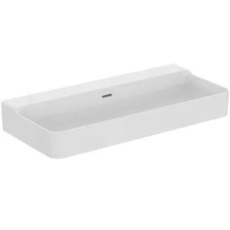 IDEAL STANDARD CONCA - Waschtisch 1000x450x165 mm in weiß, ohne Hahnloch, mit Überlauf - IdealPlus #T3834MA - Weiß (Alpin) mit Ideal Plus