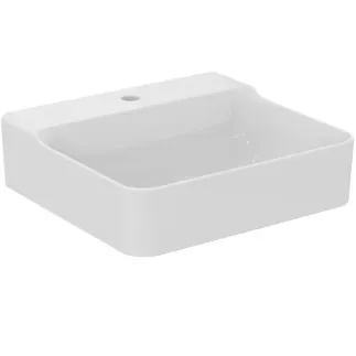 IDEAL STANDARD CONCA - Waschtisch 500x450x145 mm in weiß glänzend, 1 Hahnloch, ohne Überlauf #T378501 - Weiß (Alpin)