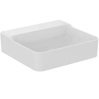 IDEAL STANDARD CONCA - Waschtisch 500x450x145 mm in weiß, ohne Hahnloch, ohne Überlauf - IdealPlus #T3817MA - Weiß (Alpin) mit Ideal Plus