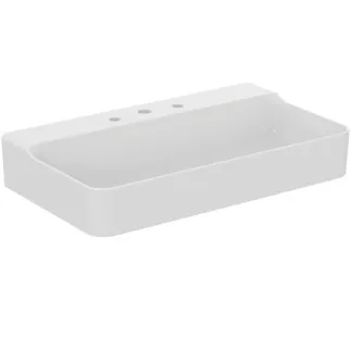 IDEAL STANDARD CONCA - Waschtisch 800x450x145 mm in weiß, 3 Hahnlöcher, ohne Überlauf - IdealPlus #T3830MA - Weiß (Alpin) mit Ideal Plus
