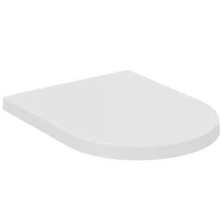 IDEAL STANDARD BLEND CURVE - Wrapover Sitz 360x455x35 mm in weiß glänzend - SoftClosing WC #T376001 - Weiß (Alpin)