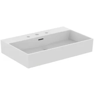 IDEAL STANDARD EXTRA - Waschtisch 700x450x150 mm in weiß glänzend, 3 Hahnlöcher, mit Überlauf #T389501 - Weiß (Alpin)