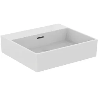 IDEAL STANDARD EXTRA - Waschtisch 500x450x150 mm in weiß glänzend, ohne Hahnloch, mit Überlauf #T388601 - Weiß (Alpin)