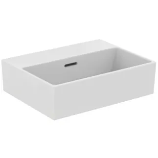IDEAL STANDARD EXTRA - Handwaschbecken 450x350x150 mm in weiß, ohne Hahnloch, mit Überlauf - Platzsparender Waschtisch, IdealPlus #T3916MA - Weiß (Alpin) mit Ideal Plus