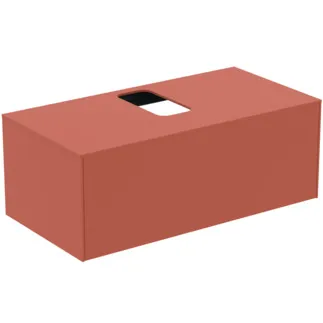 IDEAL STANDARD CONCA - Waschtisch-Unterschrank 1002x505x370 mm in sunset matt lackiert, 1 Schublade - Grifflos, Vollauszug, Push-to-open, SoftClosing, Vormontiert, Nachhaltig gewonnenes Holz #T3930Y3 - Sunset matt